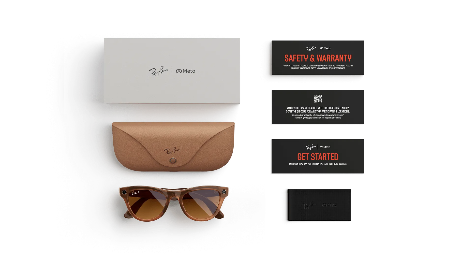 Ray-Ban Meta Glass Skyler - Shiny Caramel Transparent Brown