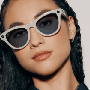 Ray-Ban Meta Glass Skyler - Shiny Chalky Gray Transitions