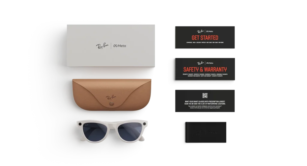 Ray-Ban Meta Glass Skyler - Shiny Chalky Gray Transitions