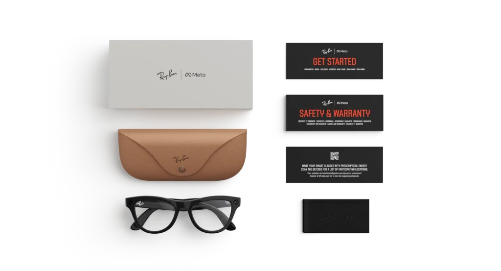 Ray-Ban Meta Glass Skyler - Shiny Black Clear