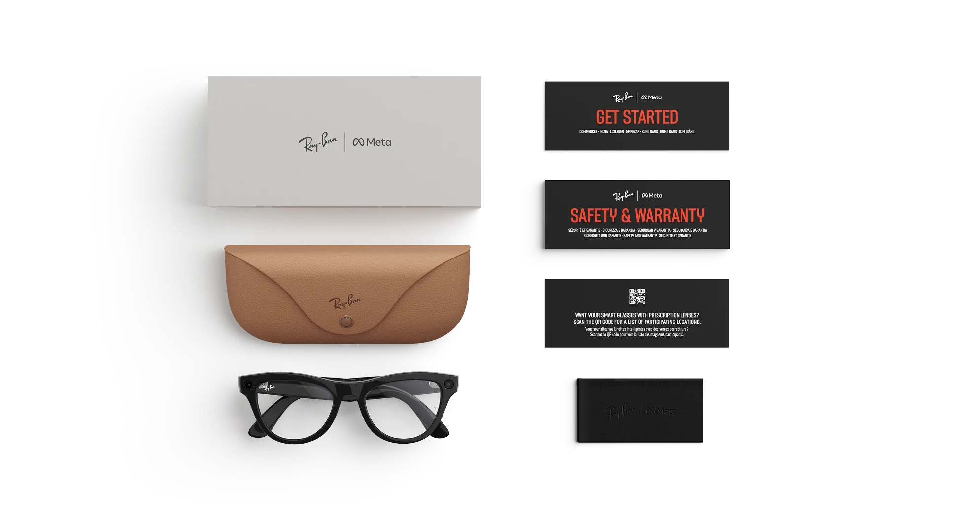 Ray-Ban Meta Glass Skyler - Shiny Black Clear
