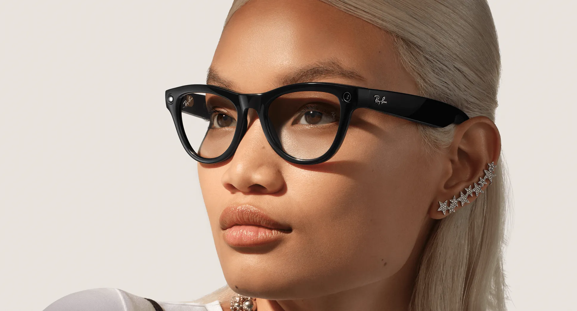 Ray-Ban Meta Glass Skyler - Shiny Black Clear