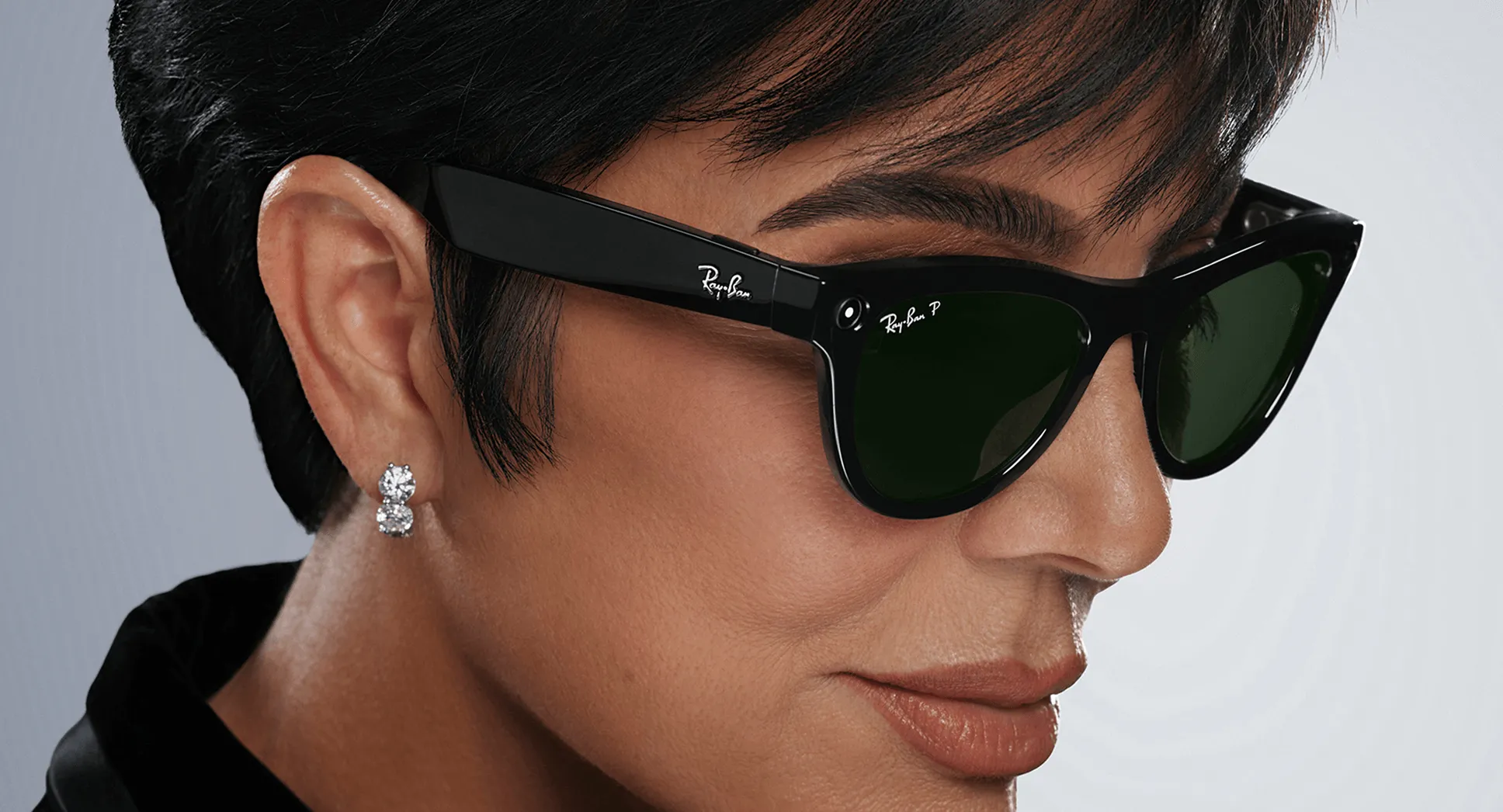 Ray-Ban Meta Glass Skyler - Shiny Black Green Polarized