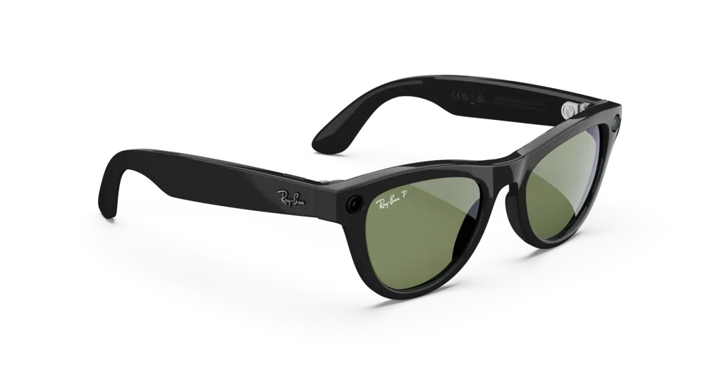 Ray-Ban Meta Glass Skyler - Shiny Black Green Polarized