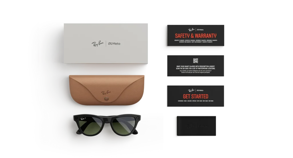 Ray-Ban Meta Glass Skyler - Shiny Black Green Polarized