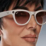 Ray-Ban Meta Glass Skyler - Shiny Chalky Gray Gradient Cinnamon Pink