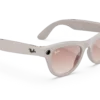 Ray-Ban Meta Glass Skyler - Shiny Chalky Gray Gradient Cinnamon Pink