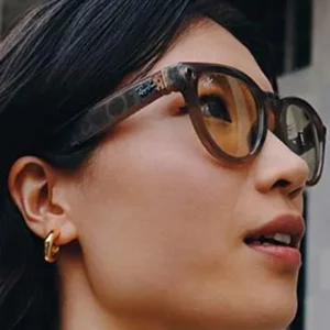Ray-Ban Meta Glass Skyler - Shiny Caramel Transparent Brown