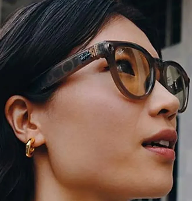 Ray-Ban Meta Glass Skyler - Shiny Caramel Transparent Brown