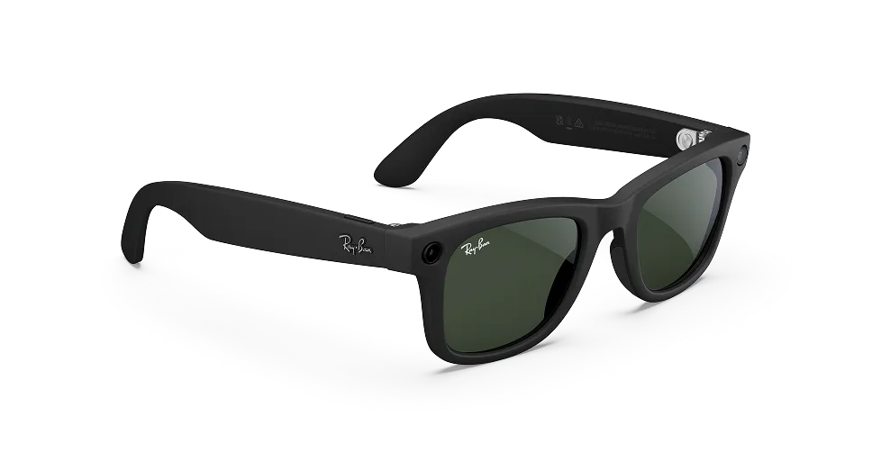Ray-Ban Meta Glass Wayfarer - Matte Black Transitions