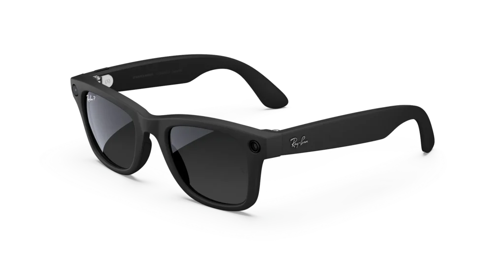 Ray-Ban Meta Glass Wayfarer - Matte Black Polarized