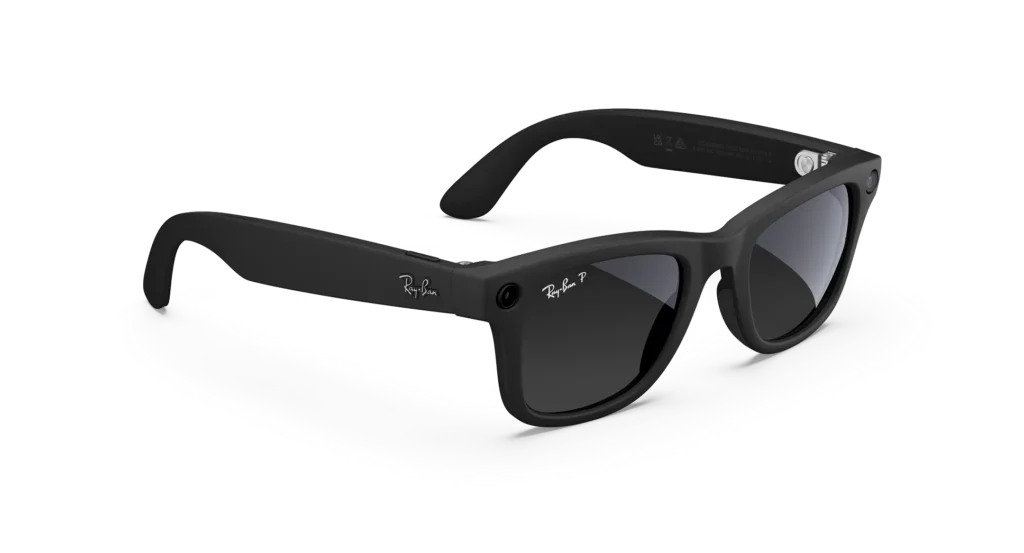 Ray-Ban Meta Glass Wayfarer - Matte Black Polarized