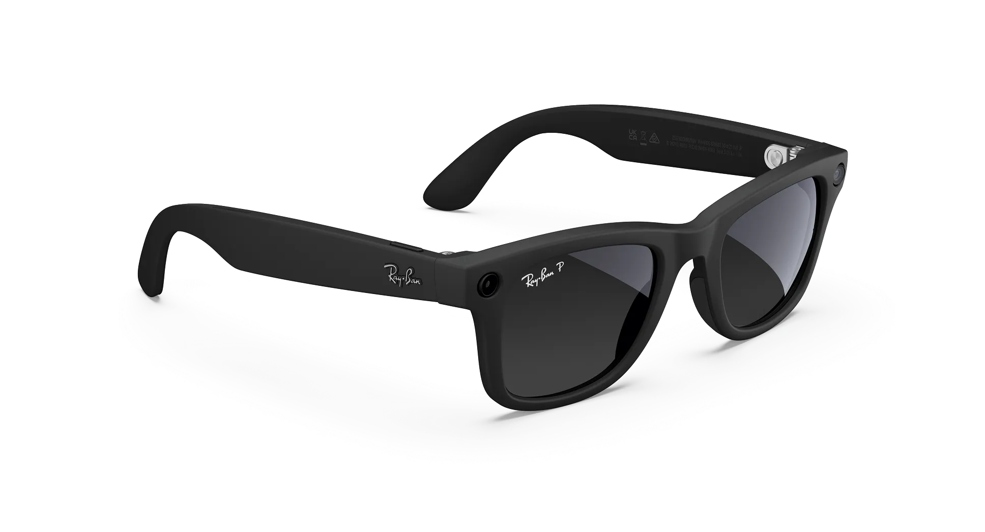 Ray-Ban Meta Glass Wayfarer - Matte Black Polarized